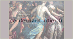Desktop Screenshot of cecilecharpentier.fr